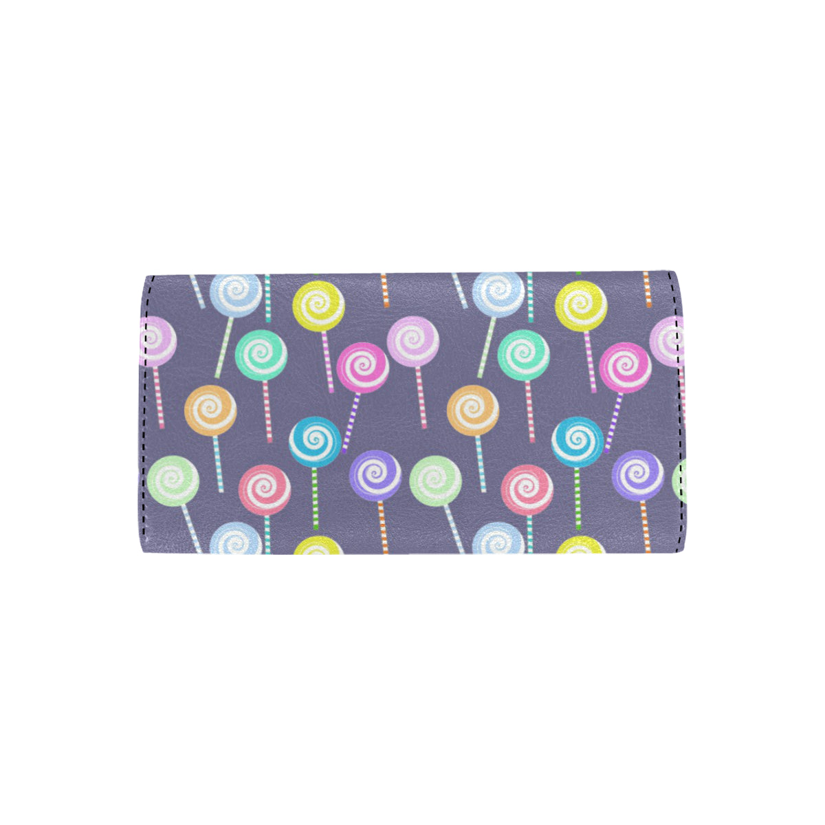 Lollipop Pattern Print Design LL03 Women's Trifold Wallet
