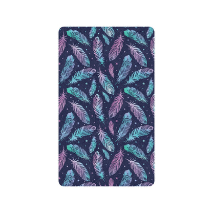 Feather Aztec Design Print Rubber Doormat
