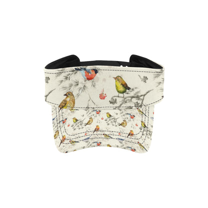 Bird Watercolor Design Pattern Unisex Sun Visor