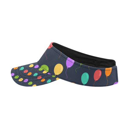 Ballon Colorful Pattern Print Design 03 Unisex Sun Visor