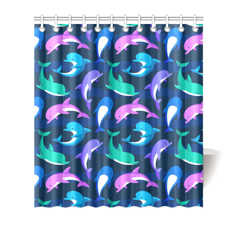 Dolphin Baby Shower Curtain