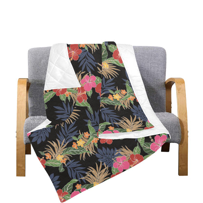 Hawaiian Themed Pattern Print Design H011 Premium Quilt