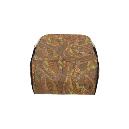 Maori Ornament Design Print Diaper Bag Backpack