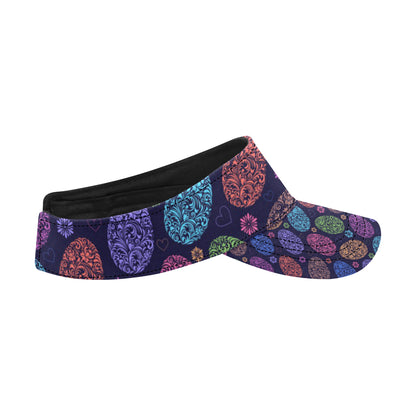 Easter Eggs Pattern Print Design RB012 Unisex Sun Visor