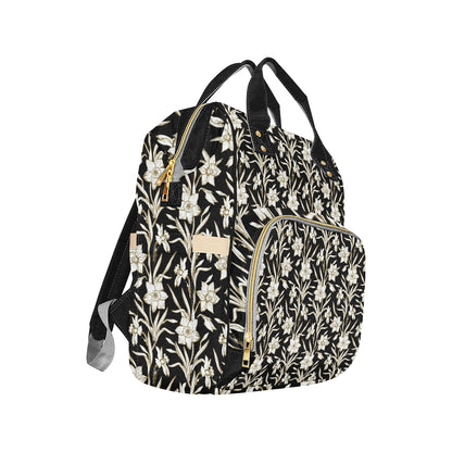 Daffodils Pattern Print Design DF06 Diaper Bag Backpack
