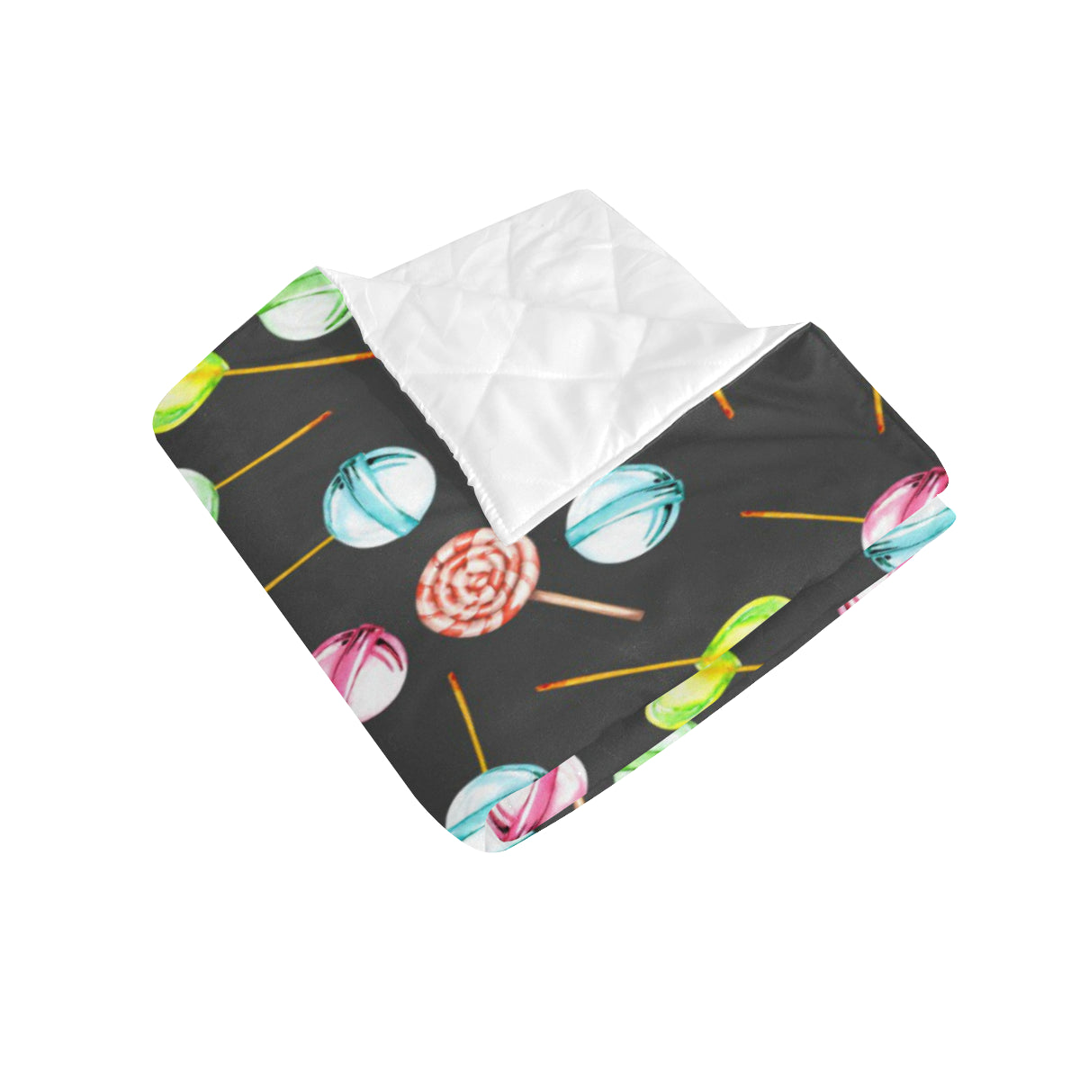 Lollipop Pattern Print Design LL02 Premium Quilt