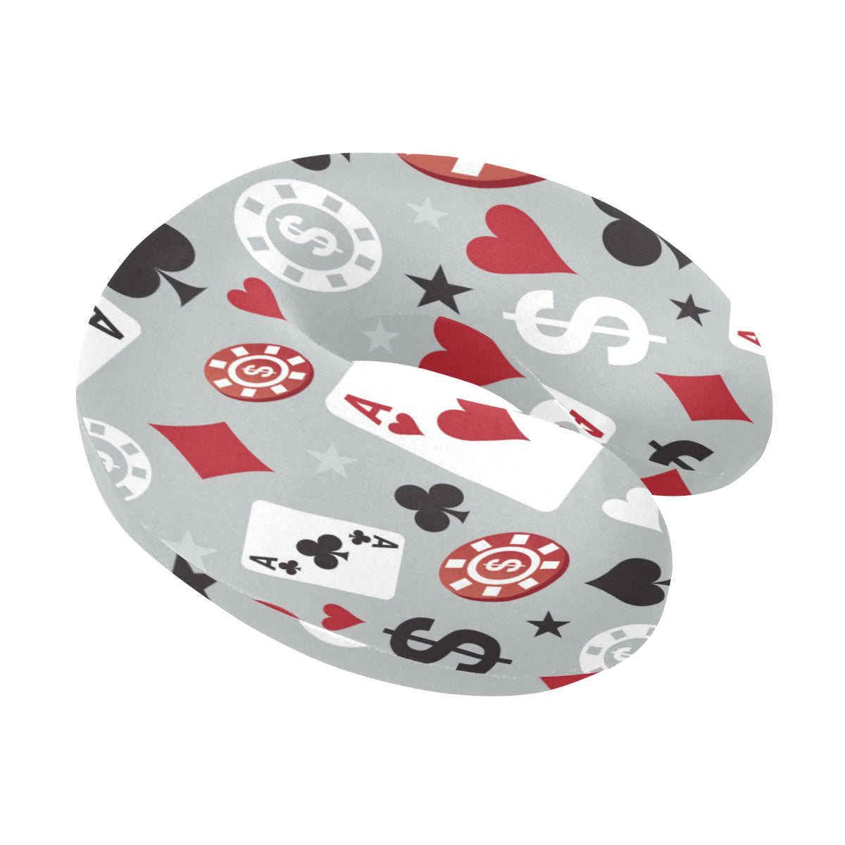 Casino Pattern Print Design 01 U-Shaped Travel Neck Pillow