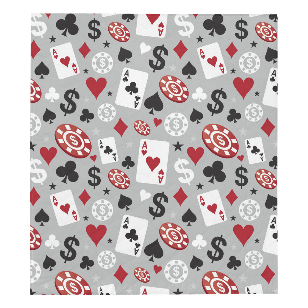 Casino Pattern Print Design 01 Premium Quilt