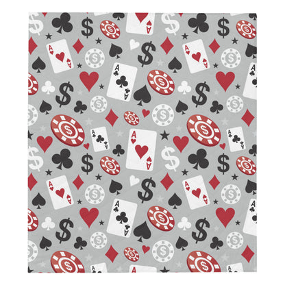Casino Pattern Print Design 01 Premium Quilt