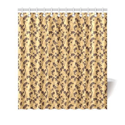 Wine Grape Design Print Shower Curtain