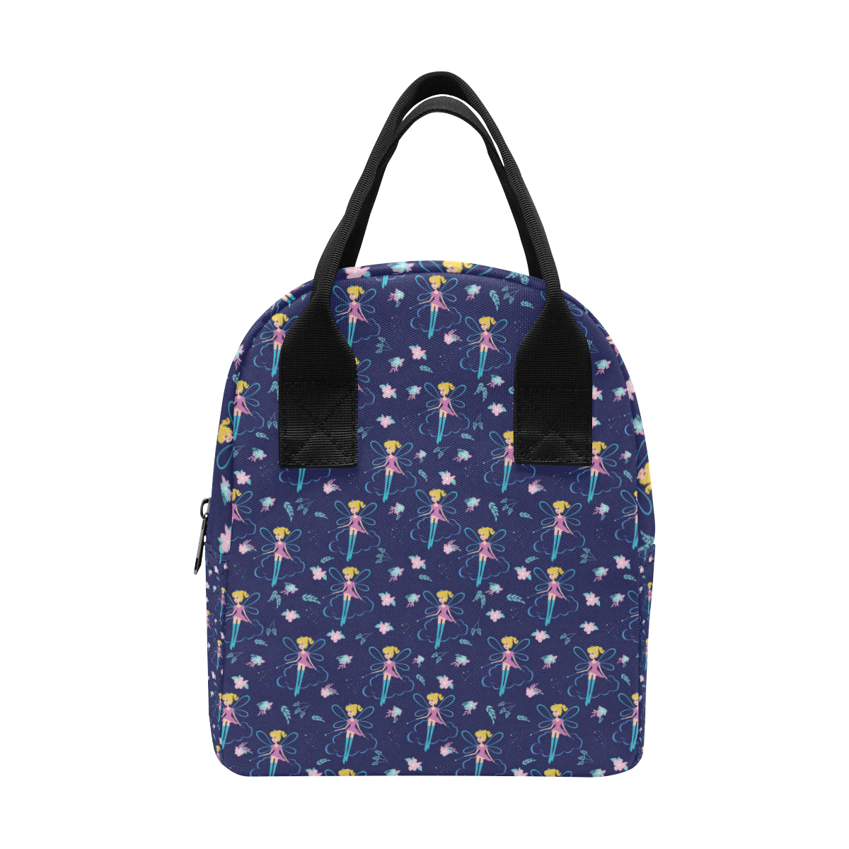 Fairy Cartoon Style Print Pattern Insulated Lunch Bag