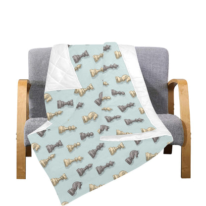 Chess Pattern Print Design 02 Premium Quilt