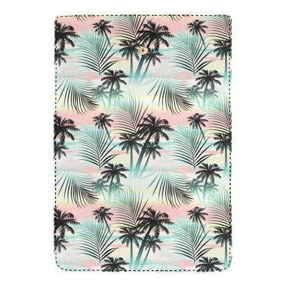 Palm Tree Pattern Print Design A03 Women's Trifold Wallet