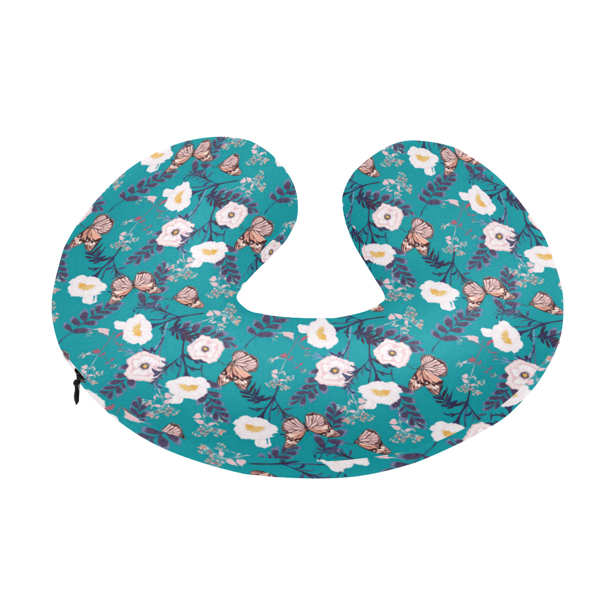 Butterfly Pattern Print Design 012 U-Shaped Travel Neck Pillow