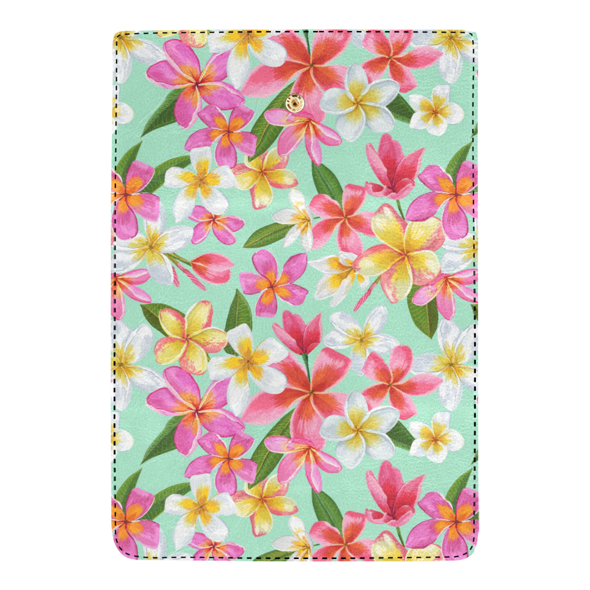 Plumeria Pattern Print Design PM014 Women's Trifold Wallet