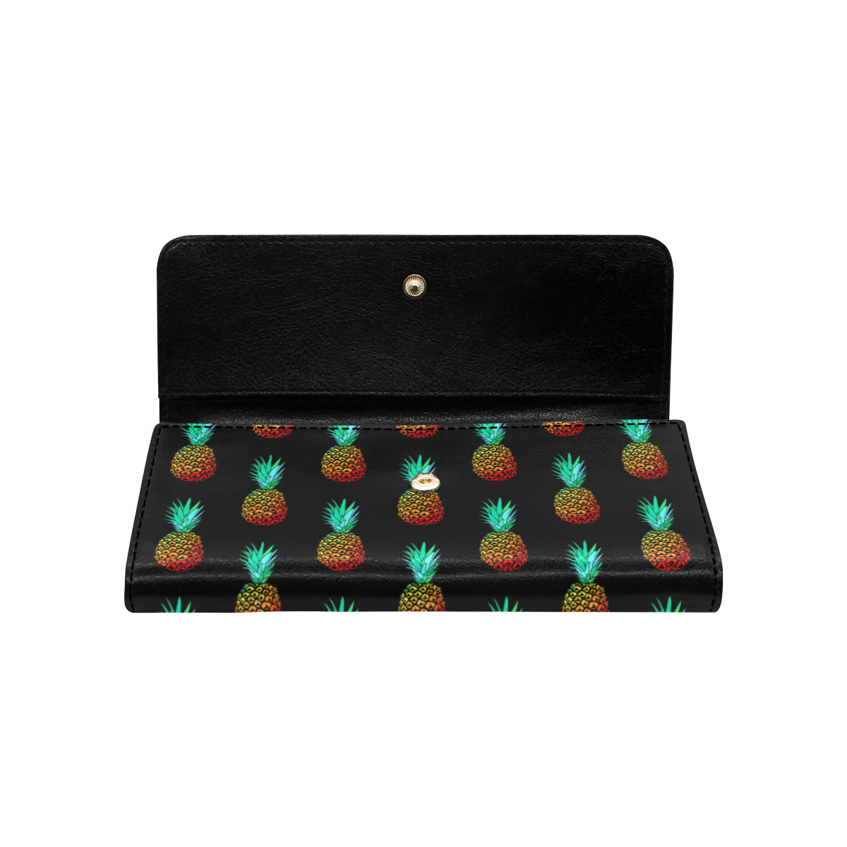 Pineapple Pattern Print Design A05 Women's Trifold Wallet