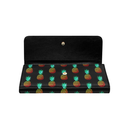 Pineapple Pattern Print Design A05 Women's Trifold Wallet