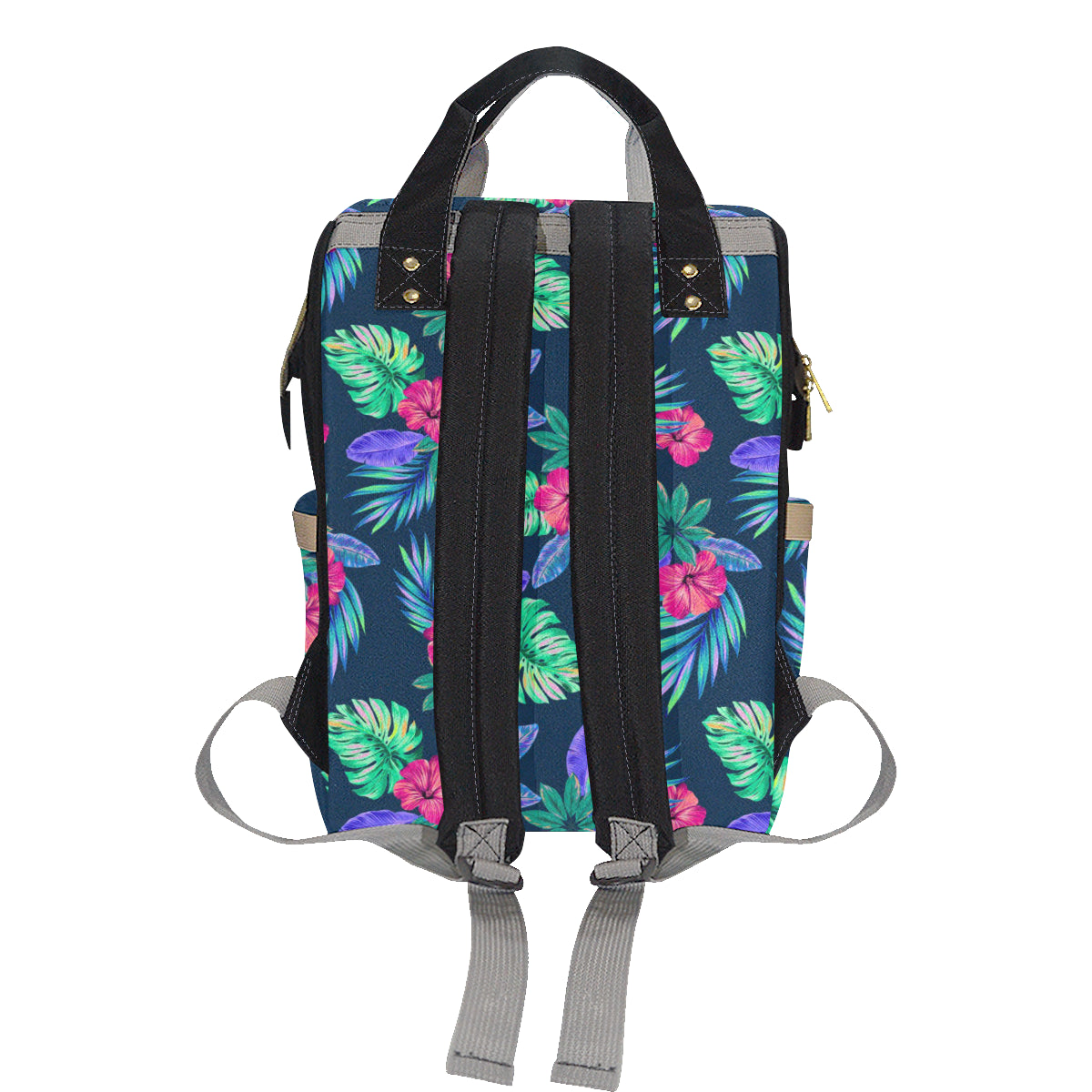 Tropical Flower Pattern Print Design TF09 Diaper Bag Backpack