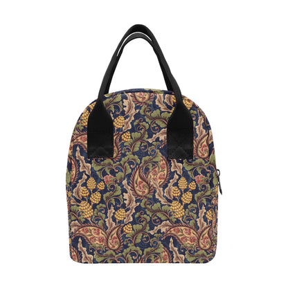 Floral Vintage Classic Print Insulated Lunch Bag