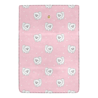 Pomeranians Pattern Print Design A02 Women's Trifold Wallet