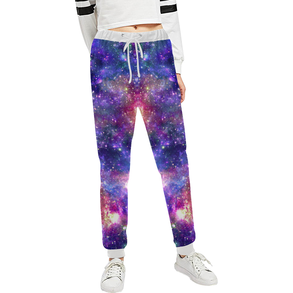 Galaxy Night Stardust Space Print Unisex Sweatpants