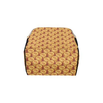 Bitcoin Pattern Print Design 02 Diaper Bag Backpack