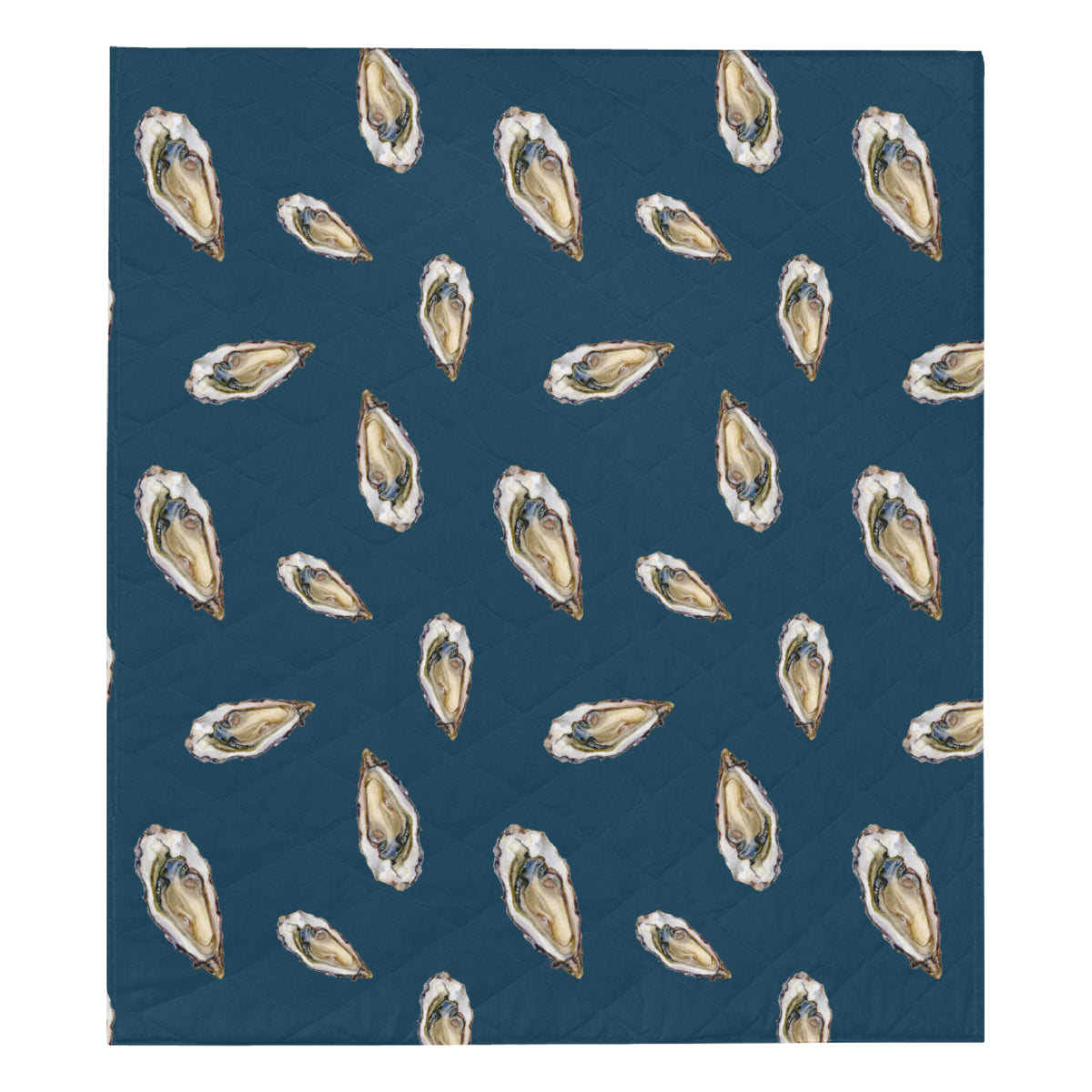 Oyster Pattern Print Design 03 Premium Quilt