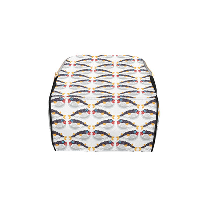Fugu Pattern Print Design 03 Diaper Bag Backpack