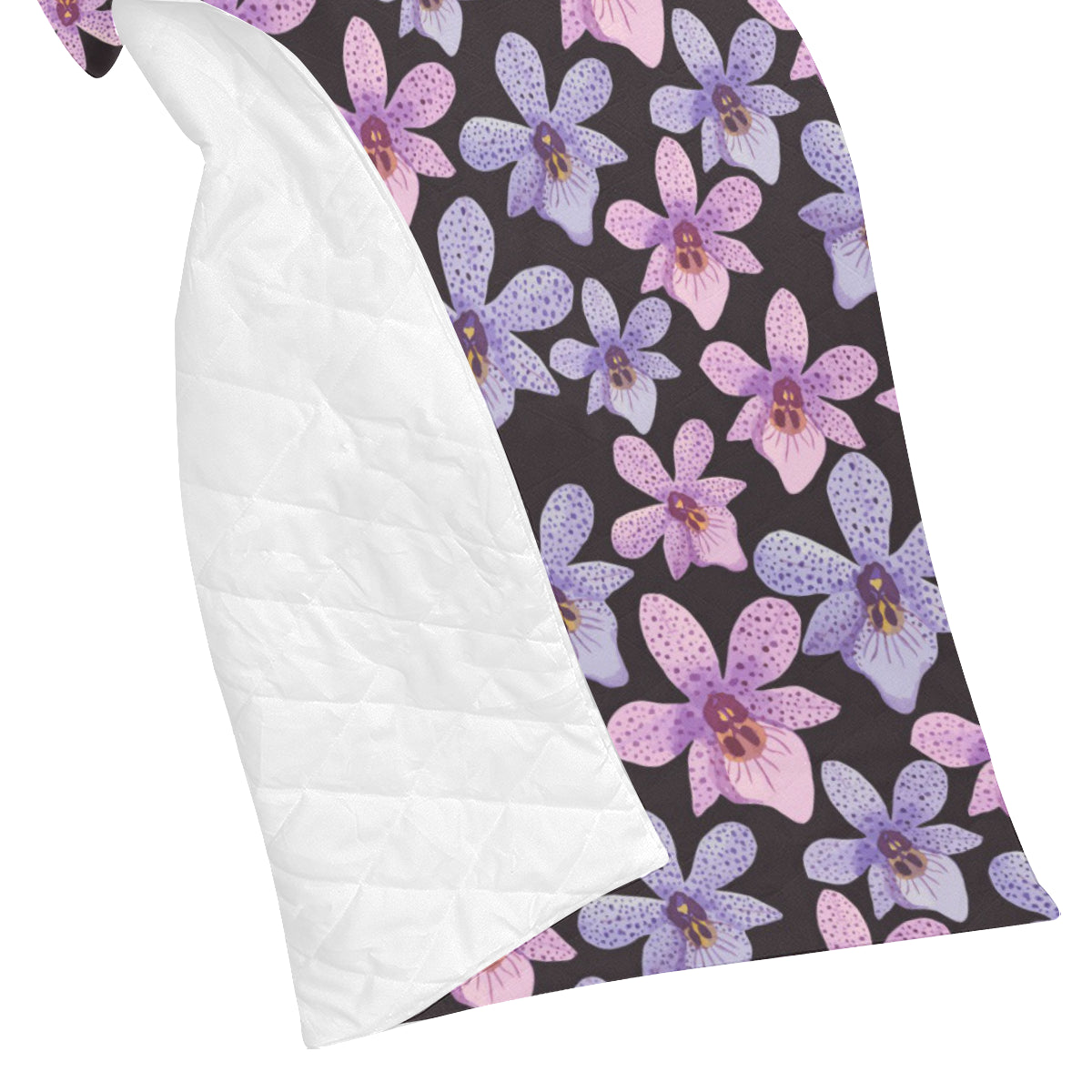 Orchid Pattern Print Design OR08 Premium Quilt