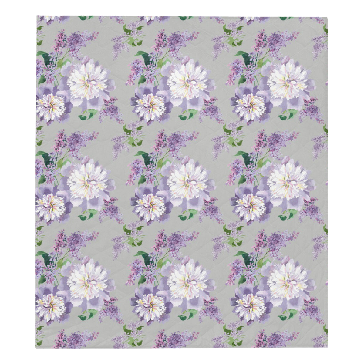 Lilac Pattern Print Design LI07 Premium Quilt