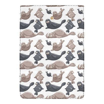 Sea Lion Pattern Print Design 02 Women's Trifold Wallet