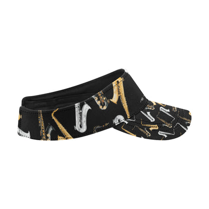 Saxophone Pattern Print Design 01 Unisex Sun Visor