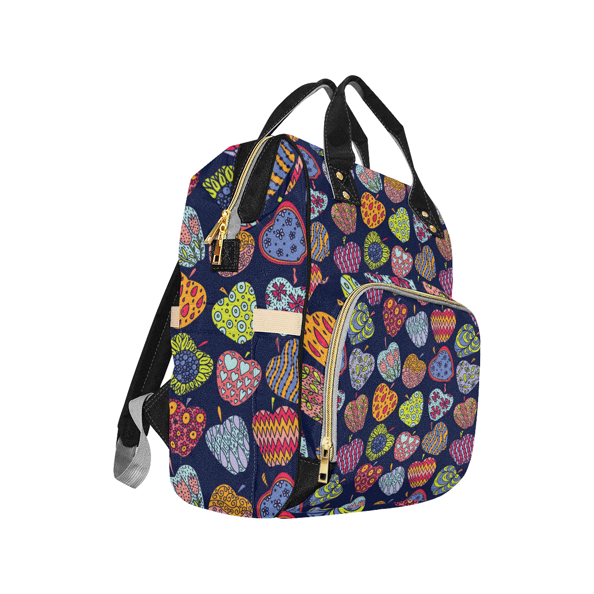 Apple Pattern Print Design AP05 Diaper Bag Backpack