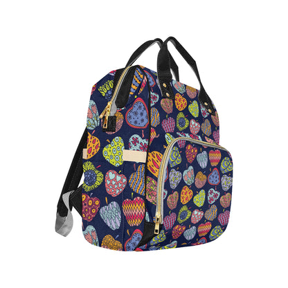 Apple Pattern Print Design AP05 Diaper Bag Backpack