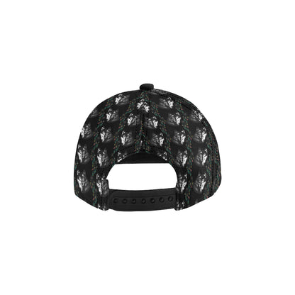 Wolf Black Dream Catcher Design Print Snapback Cap