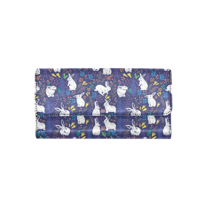 Bunny Pattern Print Design 01 Women's Trifold Wallet