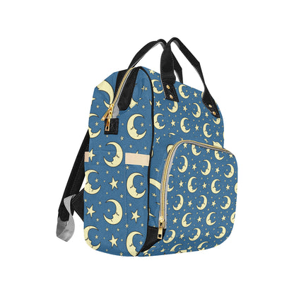 Moon Night Pattern Print Design 03 Diaper Bag Backpack