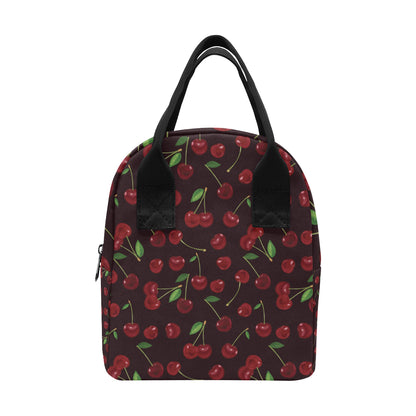 Cherry Fresh Pattern Insulated Lunch Bag