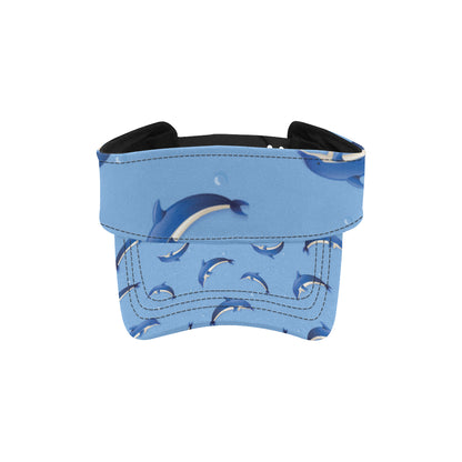 Dolphin Blue Print Unisex Sun Visor