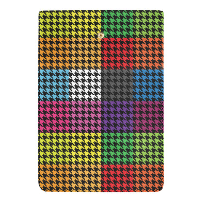 Houndstooth Colorful Pattern Print Design 01 Women's Trifold Wallet