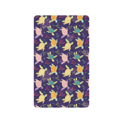 Sea Turtle Color Smile Rubber Doormat