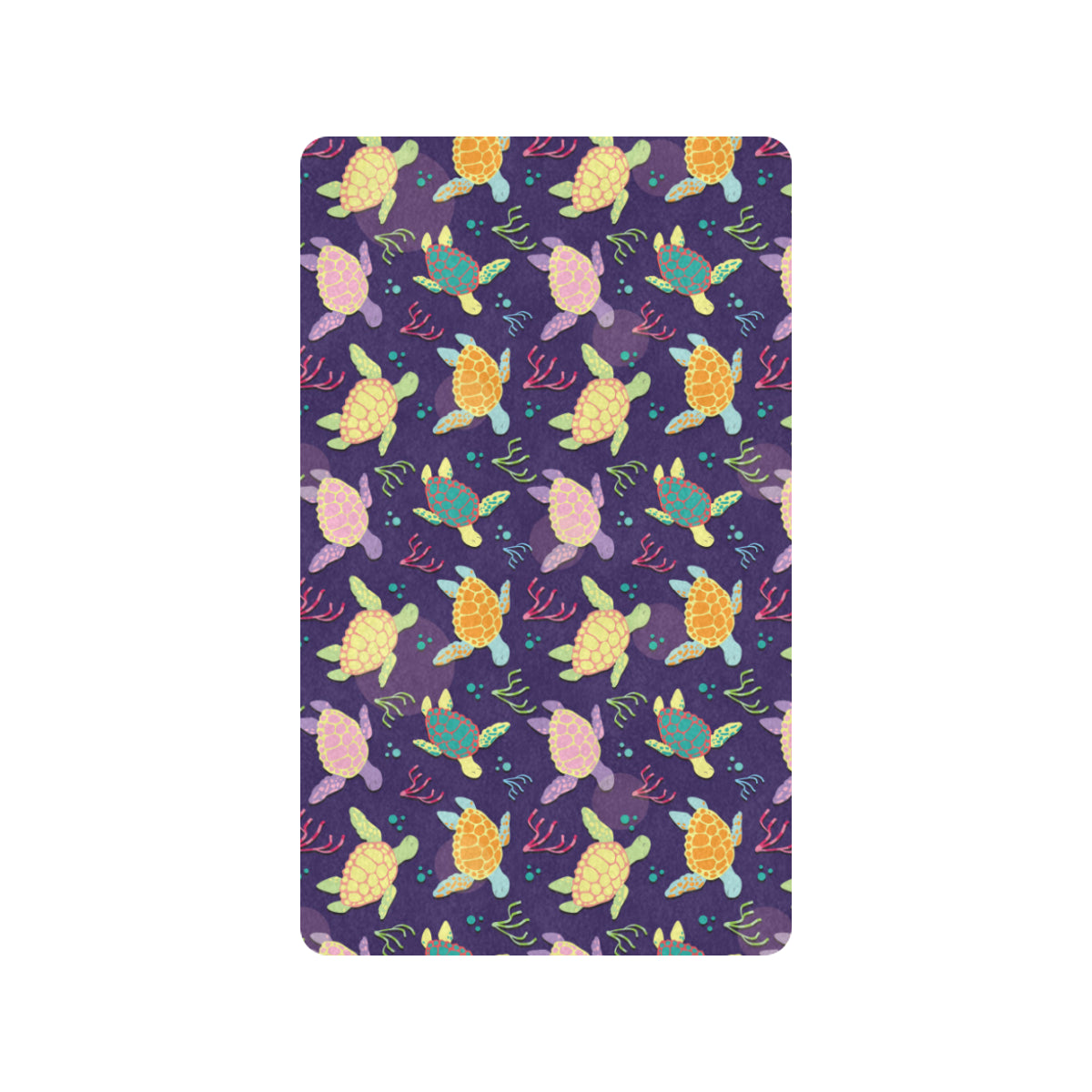 Sea Turtle Color Smile Rubber Doormat