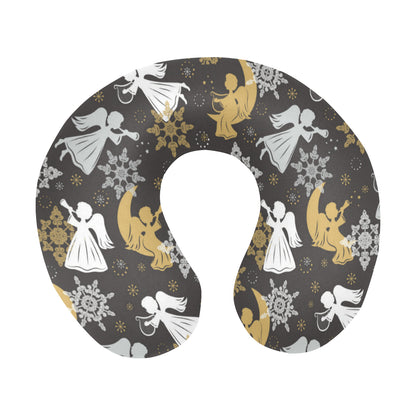 Angel Pattern Print Design 04 U-Shaped Travel Neck Pillow