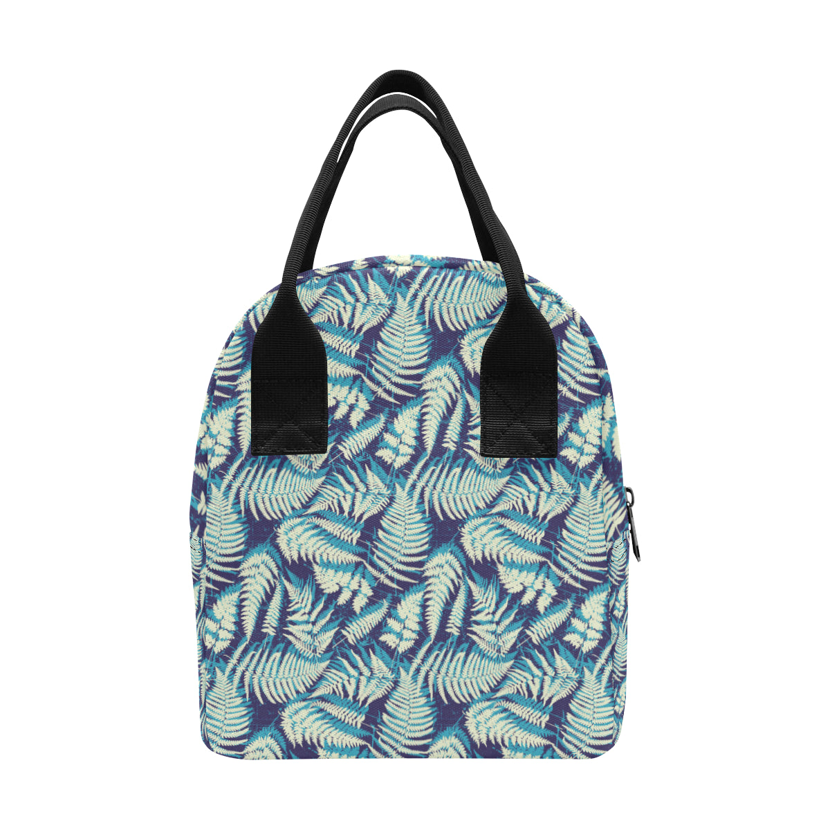 Fern Leave Summer Print Pattern Insulated Lunch Bag