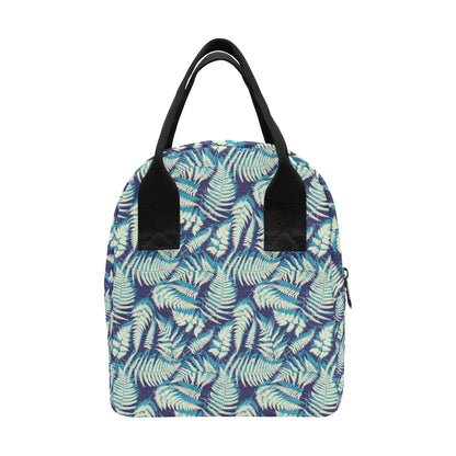 Fern Leave Summer Print Pattern Insulated Lunch Bag