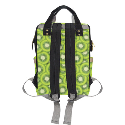 Kiwi Pattern Print Design KW01 Diaper Bag Backpack