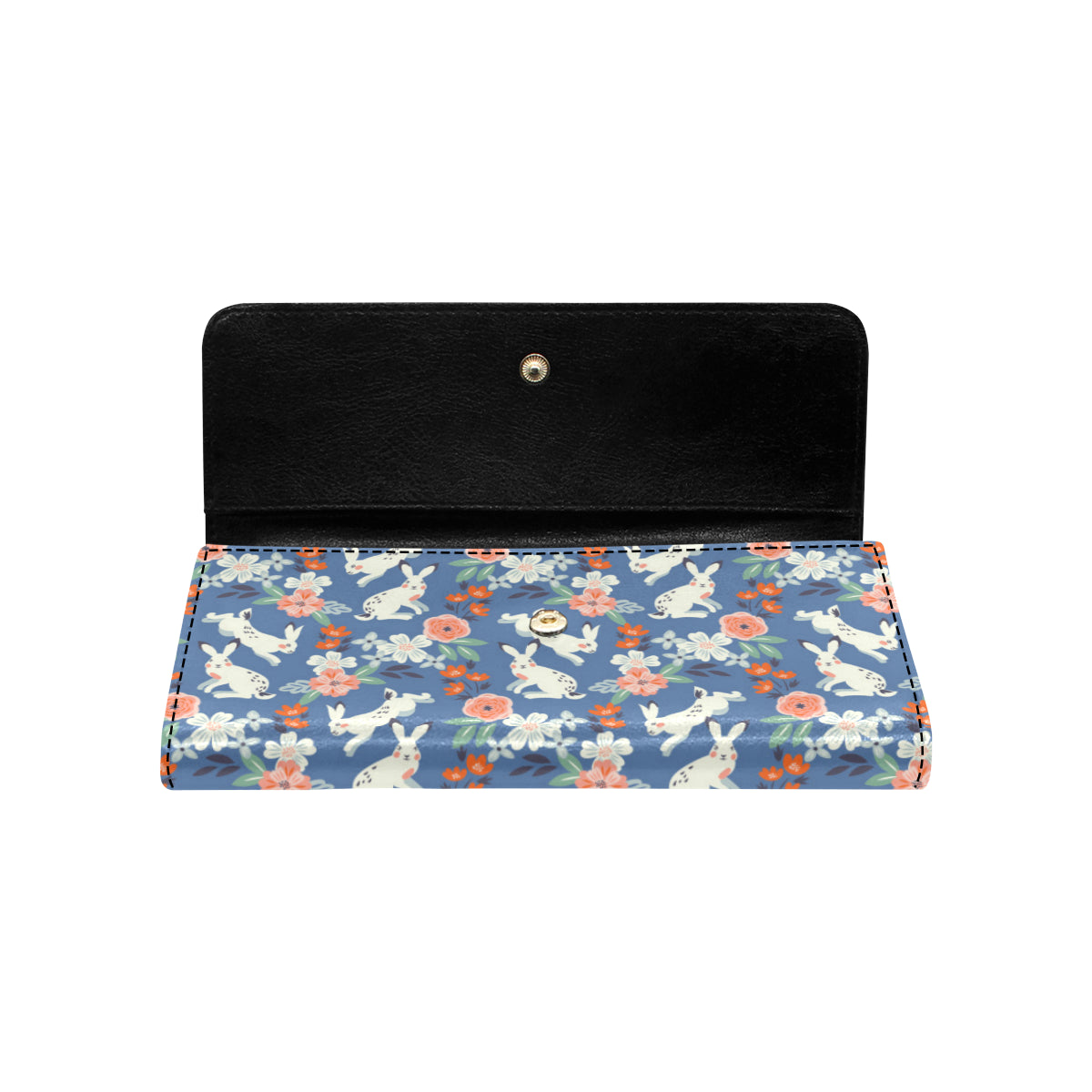 Bunny Pattern Print Design 07 Women's Trifold Wallet