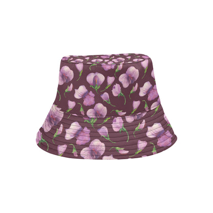 Peony Pattern Print Design PE010 Unisex Bucket Hat