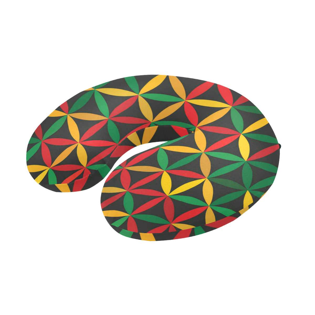 Rasta Pattern Print Design A04 U-Shaped Travel Neck Pillow
