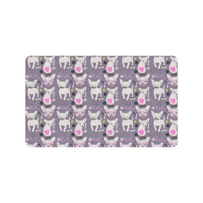 Chihuahua Happy Pattern Rubber Doormat